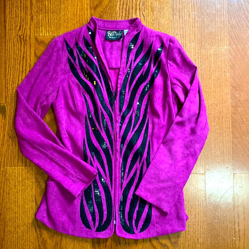 Bob Mackie Wearable Art Sequin Blazer